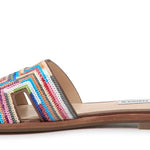 Multicolored striped sandal inside