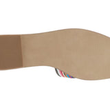 Multicolored striped sandal sole