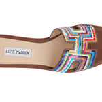 Multicolored striped sandal top