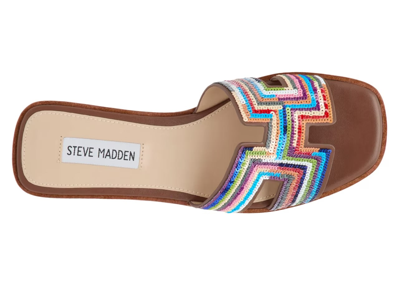Multicolored striped sandal top