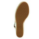 Colorful embroidered sandal sole