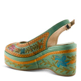 Colorful embroidered sandal side 4