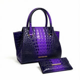 Bently Croc-Embossed Tote Bag