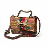 Graffiti Queen Bee Satchel Handbag
