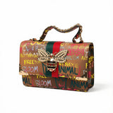 Graffiti Queen Bee Satchel Handbag