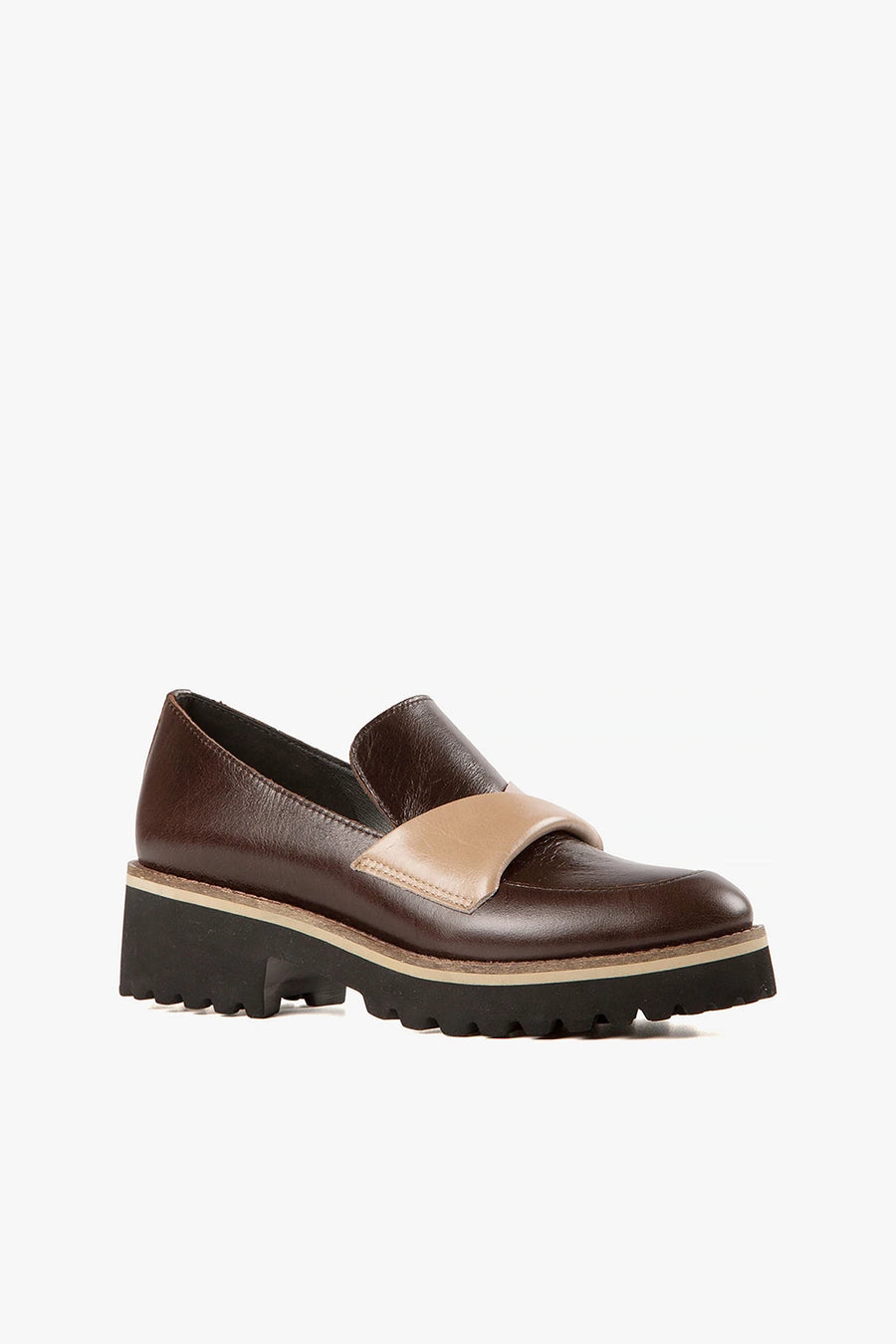 All Black Flatsash Lugg Loafer E156