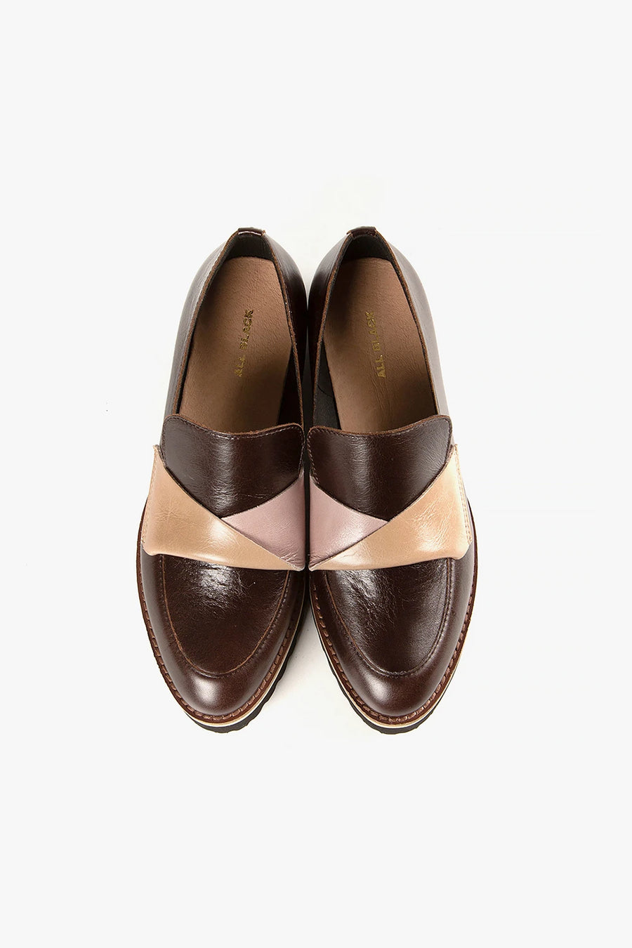 All Black Flatsash Lugg Loafer E156