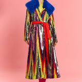 Jayley Bamboo Sequins Trench Coat