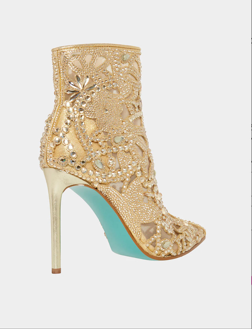Betsey Johnson Bolt Heel Bootie E124