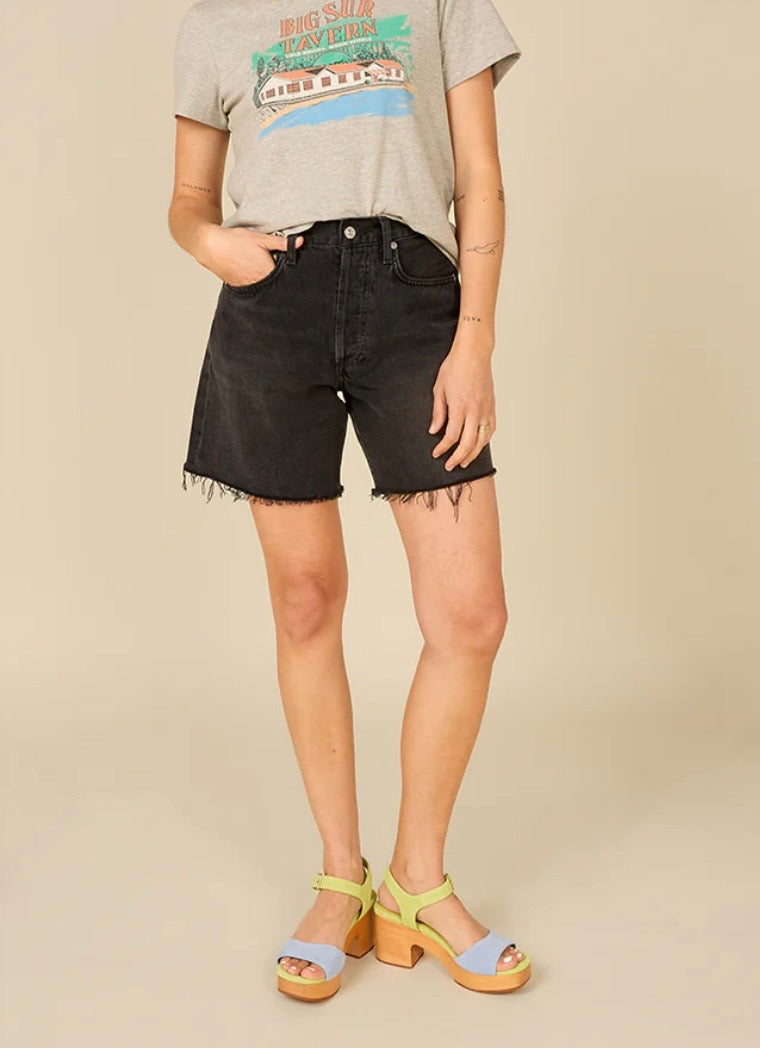 Green and blue wedge with wooden heel model 2