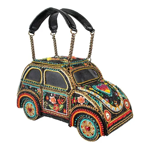Nima Beaded VW Bug Handbag