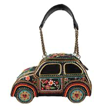 Nima Beaded VW Bug Handbag