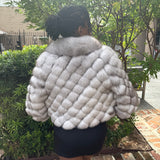 Diana Rosh Short Fox Bolero Jacket