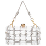 Nima See Through Square Clutch