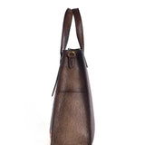 Embossed Patchwork Leather Tote Bag