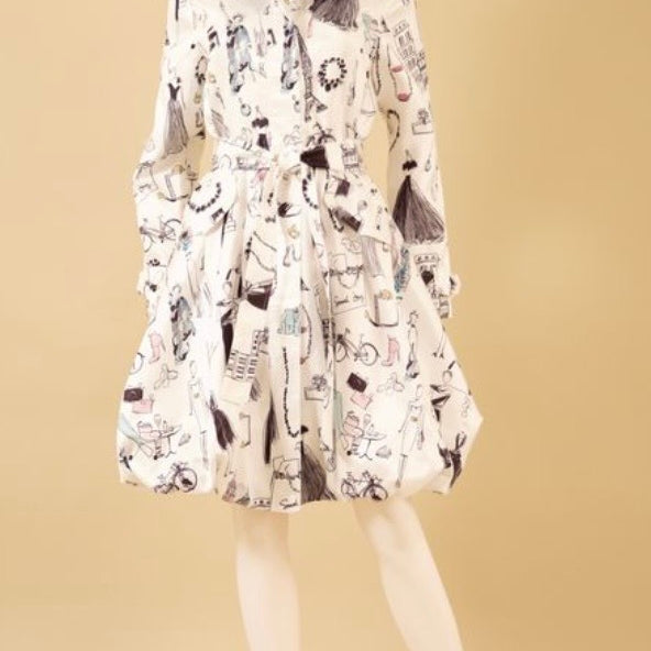 Samuel Dong Trench Raincoat Dress
