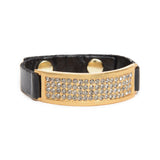 Gina Riley Crystal ID Leather Bracelet RR1076