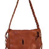 Scully Leather Braided Handle Shoulder Handbag B182