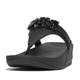 FitFlop Lulu Jewel-Deluxe Leather Toe-Post Sandal F199