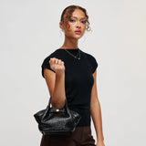 Urban Expressions Selena Embossed Woven Crossbody Bag