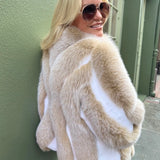 Blush Fox/Rabbit Fur Coat