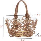 Most Wanted USA Rhinestone Floral Evening Bag