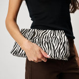 Graphic Stripe Elva Zebra Clutch