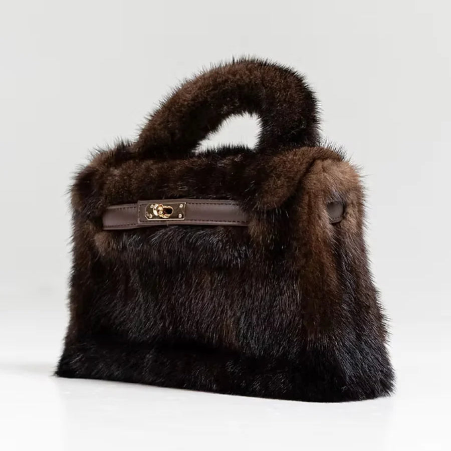 Luxe Mink Convertible Crossbody Bag
