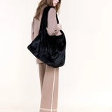 Oversized Faux Fur Tote Bag