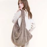 Oversized Faux Fur Tote Bag