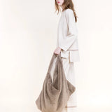 Oversized Faux Fur Tote Bag
