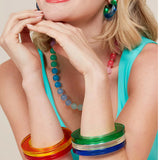 Zenzii Chunky Lucite Bangle Bracelet