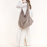 Oversized Faux Fur Tote Bag