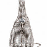 Sliver Rhinestone Statement Handbag