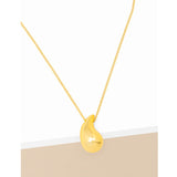 Zenzii Metal Chunky Crescent Charm Collar Necklace