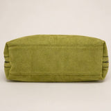 Green Suede Hobo Handbag