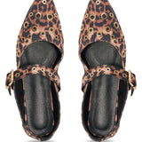 Azalea Wang Allaire Leopard Ballet Flats S048