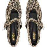 Azalea Wang Allaire Zebra Ballet Flats S047