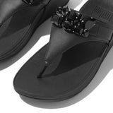 FitFlop Lulu Jewel-Deluxe Leather Toe-Post Sandal F199
