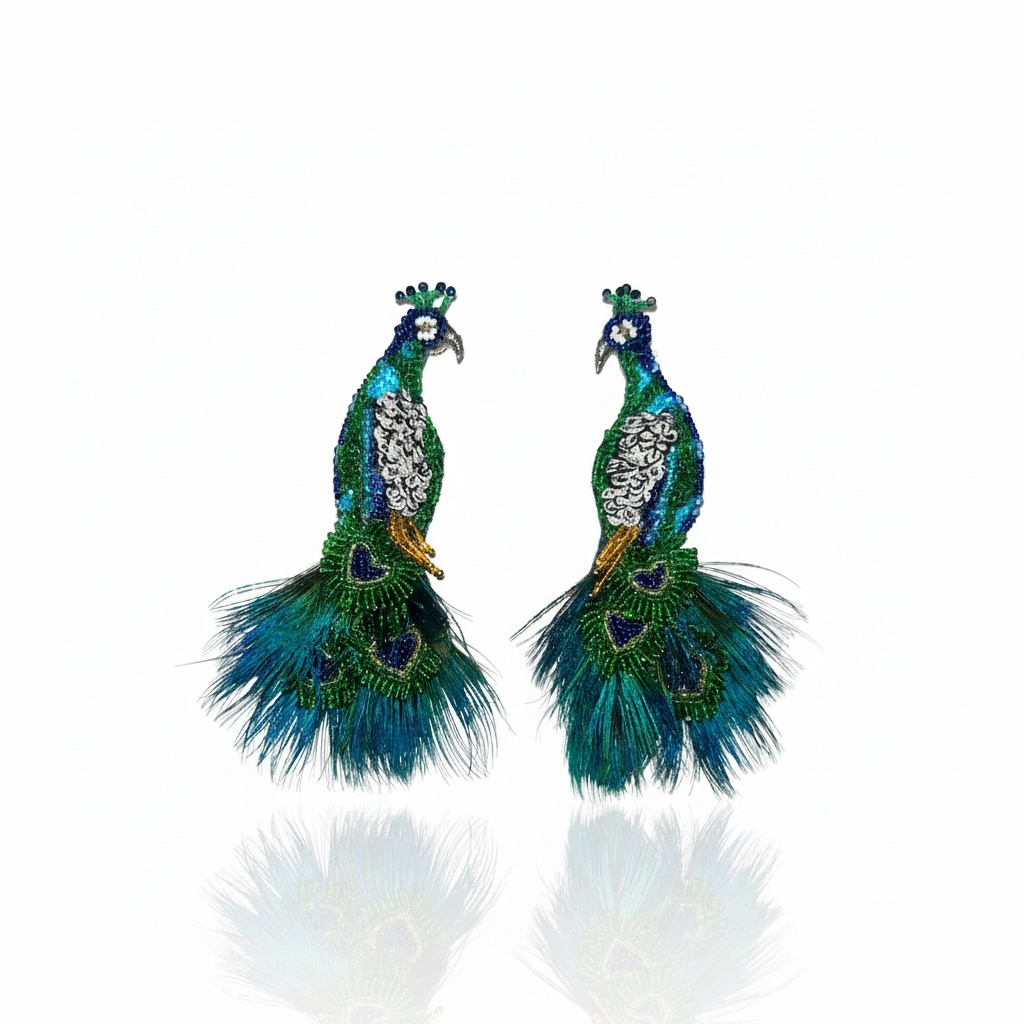 Bhavna Kanakia Peacock Earrings