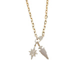 Treasure Jewels Arrow Starburst Necklace