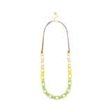 Zenzii Multi-Color Resin Oval Links Long Necklace