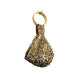 Hand-Crafted All-Beaded Zip Top Wristlet