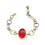 Ancient Bazaar Gold Plated Brass Bracelet