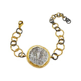 Ancient Bazaar Gold Plated Coin Bracelet