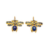 Ancient Bazaar Gold Plated Brass Bee Earrings