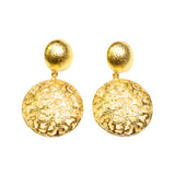 Ancient Bazaar Gold Plated Brass Earrings