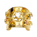 Ancient Bazaar Gold Plated Brass Cuff