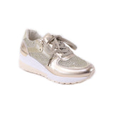 Atalina Rhinestone Zip Sneaker Q089