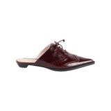 Intentionally Blank Lace-Up Flat Mule K024